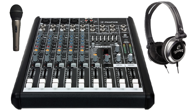 MACKIE PROFX8 PRO DJ 8CH EFFECTS USB MIXER MONITOR HEADPHONES CAD22A 