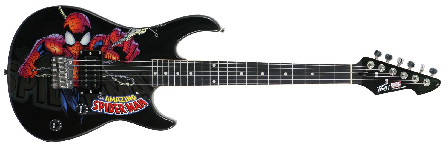 Peavey Spiderman 3/4 Rockmaster Maple Neck Marvel Character Electric Guitar  - PEV13-3012370