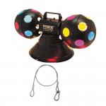 American DJ MACE II Dual Color Ball Rotating Lighting Effect Fixture with Safety Cable